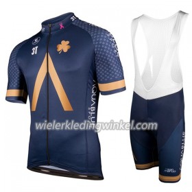 Set Fietsshirt + Korte Koersbroek 2018 Aqua Blue Sport Dames N001